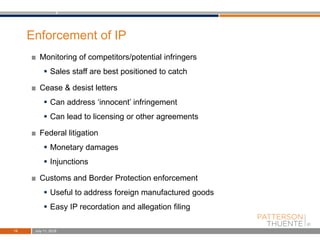 Ip Enforcement Intellectual Property Considerations for Manufacturing | PDF