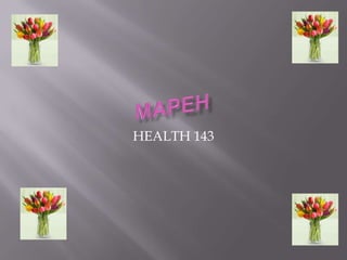 HEALTH 143
 