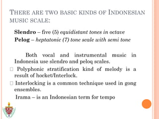 Slendro Scale Notes MAPEH-8 1ST GRADING LESSON (SOUTHEAST ASIA)pdf | PDF