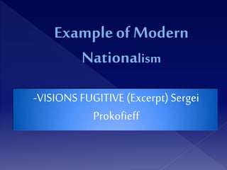 -VISIONS FUGITIVE (Excerpt) Sergei
Prokofieff
 