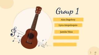 Group 1
❯ 0
Aiza Dagohoy
Lyca Ampoloquio
Jamila Tilus
 