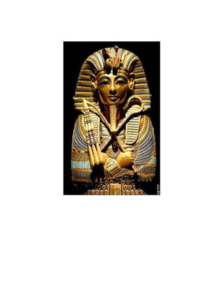 Tutankhamen's Coffin was covered by a nest of Golden Shrines.<br />