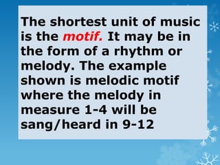 MAPEH 6 - MUSIC PPT Q3 W2 - Structure of Musical Form.pptx
