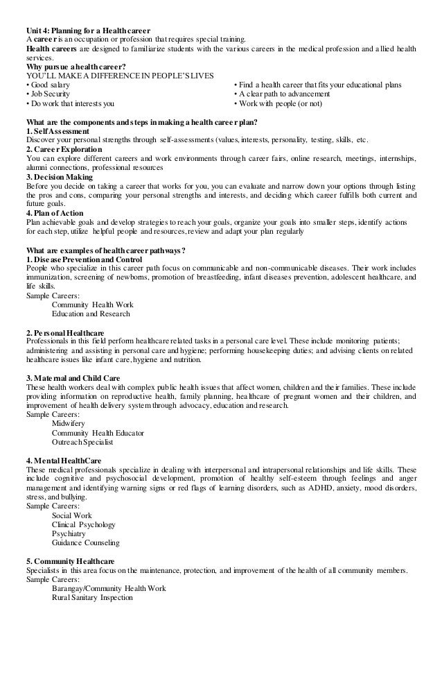 special training or skills examples