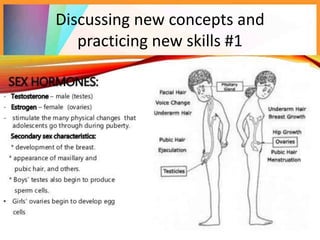 Discussing new concepts and
practicing new skills #1
 