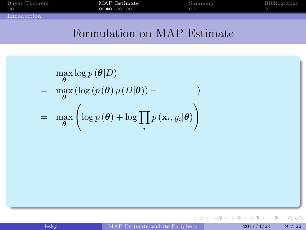 MAP Estimation Introduction