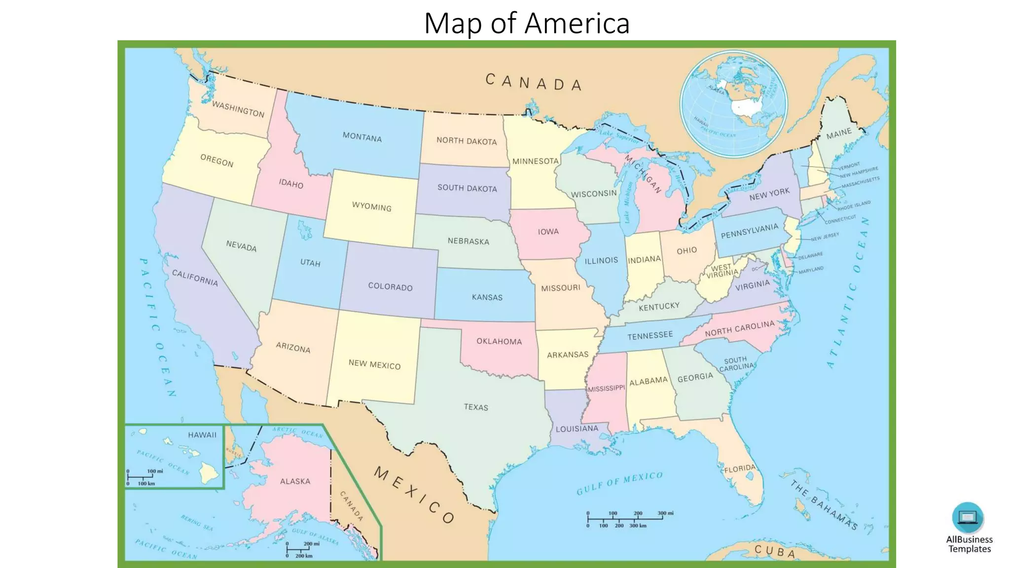 Map of America