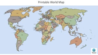 Printable World Map
 