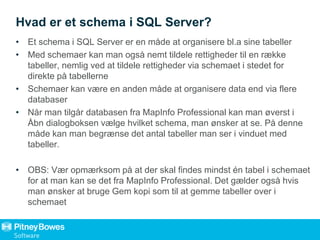 MapInfo Pro og SQL Server - Uden opgaver | PPT