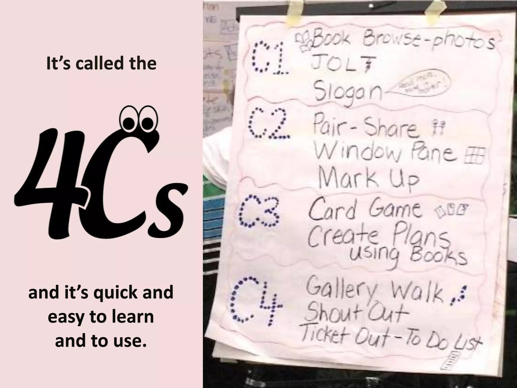 It’s called the




and it’s quick and
  easy to learn
   and to use.
 