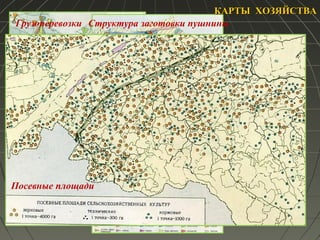 Структура заготовки пушниныГрузоперевозки
Посевные площади
КАРТЫ ХОЗЯЙСТВАКАРТЫ ХОЗЯЙСТВА
 