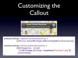 Customizing the
    Callout
 