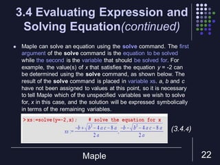 Maple | PDF