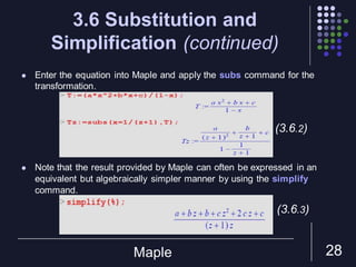 Maple | PDF