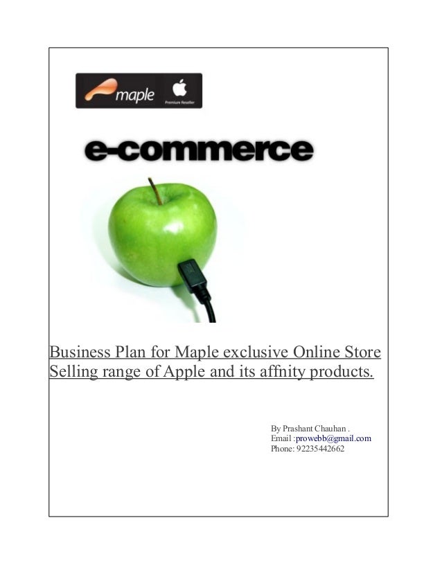 Free e commerce business plan