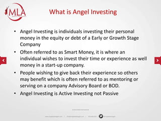 Angel 101 - The Fundamentals of Angel Investing | PPTX