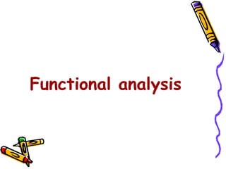 Functional analysis 