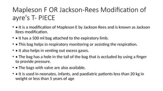 MAPLESON BREATHING CIRCUITS IN ANAETHESIA | PPTX