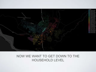 NOW WE WANT TO GET DOWN TO THE
HOUSEHOLD LEVEL
 