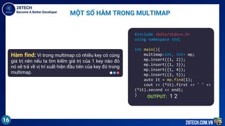 map, multimap, unordered-map lý thuyết trong c++ | PDF