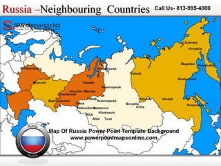 Map Of Russia Powerpoint Template Background | PPTX