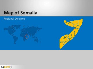 Map of Somalia
Regional Divisions
 