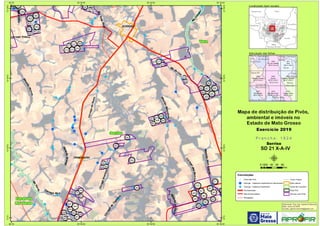 !
!
!!!
!
!
!!
!
!
!
!
!
!
!!
!
!
!
!
!
!
!
!
!!
!!
!
!!
!!!
!
!
!!
!!
!
!
!
!
!
!
!
!
!
!
!
!
!
!
!
!!
!!!
!!!
!
!
!
!
!
!
!
! !!
!
!!
!
!
!!
!
!
!
!
!
!!
!
!
!
!
!
! !
!
!
!
!
!
!
!
!
!
!
!
!
!
!
!
!
!
!
!
!
!
! !
!
!
!
!
!
!
!
!
!
!
!
!
!
!
!
!
!
!
!
!
!
!
!
!
!
!
!
!
!
!
!
!
!
!
!
!
!
!
!
!
!
!
!
!
PRIMAVERA
SORRISO
Rio
do
Lira
Córrego Rico
Córrego
da
Capivara
Rio
Celeste
RioTelesPires
C
órregodosGaúchos
RibeirãoGonçalves
Ribeirão
Mutum
RibeirãodoOuro
RibeirãoGrande
CórregoGracioso
Rio
Verde
RibeirãoSeteLagoas
CórregodaPonte
Córrego Felinto
Cór
regoCatitu
399
400
401
402
403
406
407
408
409
410
411
542
543
544
545
556
558
559
560
561
562
563
564 565
566
572
573
574 575
576
577
578
579
580
581582
583
584
585
586
587
588
589
590
591
592
593
594
595
596597
598
599
600
601
602
603
604
605
606
607
743
744
760
761
765
788
828
959
Vera
Sorriso
Lucas do
Rio Verde
55°30'W
55°30'W
55°40'W
55°40'W
55°50'W
55°50'W
56°W
56°W
12°30'S
12°30'S
12°40'S
12°40'S
12°50'S
12°50'S
13°S
13°S
Amazonas Pará
Rondônia
Tocantins
M
Mato
Grosso
Mato
Grosso do Sul
Goiás
1871
Vera
SD 21 X-B-I
1923
Ribeirão Divisão
SD 21 X-A-IV
1924
Sorriso
SD 21 X-A-IV
1925
Fazenda Ubiratan
SD 21 X-B-IV
1870
Foz do Celeste
SD 21 X-A-III
1974
Rio Marape
SD 21 X-C-II
1975
Rio Teles Pires
SD 21 X-C-III
1976
Capem Velha
SD 21 X-D-I
Nova
Ubiratã
Vera
Tapurah
Sorriso
Porto
dos
Gaúchos
Sinop
Ipiranga
do Norte
Nova Mutum
Santa Rita
do Trivelato
Feliz
Natal
Lucas do
Rio Verde
Santa Carmem
Convenções
! Centroide Pivô
! Outorga - Captacao Superficial em barramento
! Outorga - Captacao Superficial
Pavimentadas
Não Pavimentadas
Planejadas
Curso d´água
Área urbana
Divisa de município
Área Pivô
Imóveis com Pivôs
Mapa de distribuição de Pivôs,
ambiental e imóveis no
Estado de Mato Grosso
P r a n c h a : 1 9 2 4P r a n c h a : 1 9 2 4
Sorriso
SD 21 X-A-IV
Elaboração: Eng. Agr. Gabriel D Mancilla
Data: Junho de 2020
Contato: gabriel.mancilla@gmail.com
μ0 20 40 60 8010
Km
Localização (sem escala)
Articulação das folhas
Exercício 2019Exercício 2019
 