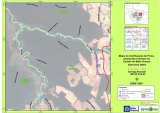 !
!!
!
!
!
!!!
! !
RioCuluene Córrego
D
escoberto
CórregoMatinho
Rio
Tanguro
RioXingu
Córrego
do
Cam
inho
Córrego Itavununu
Córrego Dourado
Córre
go
Q
uebrado
RioParnaíbaouXaconti
C
órrego do Outono
Rio
Sete
de
Setembro
CórregodoCampo
872
Querência
Gaúcha
do Norte
Canarana
52°30'W
52°30'W
52°40'W
52°40'W
52°50'W
52°50'W
53°W
53°W
12°30'S
12°30'S
12°40'S
12°40'S
12°50'S
12°50'S
13°S
13°S
Amazonas Pará
Rondônia
Tocantins
M
Mato
Grosso
Mato
Grosso do Sul
Goiás
1875
Lagoa do Itavununu
SD 22 V-A-II
1876
Córrego Lagoa Seca
SD 22 V-A-III
1929
Lagoa Dourada
SD 22 V-A-V
1930
Córrego Dourado
SD 22 V-A-VI
1931
Rio Darro ou Feio
SD 22 V-B-IV
1980
Barra do Pacuneiro
SD 22 V-C-II
1981
Garapu
SD 22 V-C-III
1982
Rio Tanguru
SD 22 V-D-I
Bom
Jesus do
Araguaia
Paranatinga
Querência
Ribeirão
Cascalheira
Gaúcha
do Norte
Canarana
Convenções
! Centroide Pivô
! Outorga - Captacao Superficial em barramento
! Outorga - Captacao Superficial
Pavimentadas
Não Pavimentadas
Planejadas
Curso d´água
Área urbana
Divisa de município
Área Pivô
Imóveis com Pivôs
Mapa de distribuição de Pivôs,
ambiental e imóveis no
Estado de Mato Grosso
P r a n c h a : 1 9 3 0P r a n c h a : 1 9 3 0
Córrego Dourado
SD 22 V-A-VI
Elaboração: Eng. Agr. Gabriel D Mancilla
Data: Junho de 2020
Contato: gabriel.mancilla@gmail.com
μ0 20 40 60 8010
Km
Localização (sem escala)
Articulação das folhas
Exercício 2019Exercício 2019
 