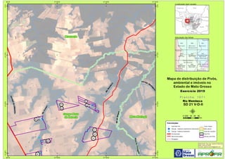 !
!
!
!!!!
!!!!
!
!!!!!!
!!
!!
!
!
!
!
!
!
!
!
!
! !
!
!
!
Rio
Cravari
Córrego Dese
ngano
RibeirãoCantagalo
Rio
M
em
beca
RiodoSangue
CórregodoChiquinho
925
926
927
928
929 930
931
932
978
979 980
981
982
1042
Brasnorte
Campo Novo
do Parecis Nova Maringá
57°30'W
57°30'W
57°40'W
57°40'W
57°50'W
57°50'W
58°W
58°W
13°S
13°S
13°10'S
13°10'S
13°20'S
13°20'S
13°30'S
13°30'S
Amazonas Pará
Rondônia
Tocantins
M
Mato
Grosso
Mato
Grosso do Sul
Goiás
1921
SD 21 V-A-VI
1920
SD 21 V-A-V
1919
SD 21 V-A-IV
1972
Rio Ponte de Pedra
SD 21 V-D-III
1971
Rio Membeca
SD 21 V-D-II
1970
Utiariti
SD 21 V-D-I
2018
Rio do Sangue
SD 21 V-D-V
2017
Aldeia Bacaval
SD 21 V-D-IV
Tapurah
São José do
Rio Claro
Sapezal
Tangará
da Serra
Brasnorte
Campo Novo
do Parecis
Diamantino
Nova Maringá
Convenções
! Centroide Pivô
! Outorga - Captacao Superficial em barramento
! Outorga - Captacao Superficial
Pavimentadas
Não Pavimentadas
Planejadas
Curso d´água
Área urbana
Divisa de município
Área Pivô
Imóveis com Pivôs
Mapa de distribuição de Pivôs,
ambiental e imóveis no
Estado de Mato Grosso
P r a n c h a : 1 9 7 1P r a n c h a : 1 9 7 1
Rio Membeca
SD 21 V-D-II
Elaboração: Eng. Agr. Gabriel D Mancilla
Data: Junho de 2020
Contato: gabriel.mancilla@gmail.com
μ0 20 40 60 8010
Km
Localização (sem escala)
Articulação das folhas
Exercício 2019Exercício 2019
 