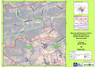 !
!
!
!!
!!!
!!!
!!
!
!
!!
!
!
!
!
!
!
!
!
!
!
!
!
!
!
!
CórregoMatrinxã
Córrego Jaguari
be
Rio
C
uluene
Rio Pacu
Rio Suspiro
Córrego
Xavante
Ribeirão
Quinze
de
Agosto
CórregodoEngano
CórregoFundo
Córreg
o
doRato
Córrego Garimpo Novo
173
174
175
176
177
179 180
181
182
429
430
431
432
433
842
Paranatinga
Primavera
do Leste
Santo
Antônio do
Leste
54°W
54°W
54°10'W
54°10'W
54°20'W
54°20'W
54°30'W
54°30'W
14°30'S
14°30'S
14°40'S
14°40'S
14°50'S
14°50'S
15°S
15°S
Amazonas Pará
Rondônia
Tocantins
M
Mato
Grosso
Mato
Grosso do Sul
Goiás
2112
Brasilândia
SD 21 Z-B-V
2113
Cacimba
SD 21 Z-B-VI
2068
Bakairi
SD 21 Z-B-II
2069
Paranatinga
SD 21 Z-B-III
2070
Água Emendada
SD 22 Y-A-I
2158
Fazenda Luciana
SD 21 Z-D-III
Poxoréu
Paranatinga
Santa Rita
do Trivelato
Primavera
do Leste
Novo São
Joaquim
Dom Aquino
Santo
Antônio do
Leste
General
Carneiro
Chapada dos
Guimarães
Campo Verde
Convenções
! Centroide Pivô
! Outorga - Captacao Superficial em barramento
! Outorga - Captacao Superficial
Pavimentadas
Não Pavimentadas
Planejadas
Curso d´água
Área urbana
Divisa de município
Área Pivô
Imóveis com Pivôs
Mapa de distribuição de Pivôs,
ambiental e imóveis no
Estado de Mato Grosso
P r a n c h a : 2 1 1 3P r a n c h a : 2 1 1 3
Cacimba
SD 21 Z-B-VI
Elaboração: Eng. Agr. Gabriel D Mancilla
Data: Junho de 2020
Contato: gabriel.mancilla@gmail.com
μ0 20 40 60 8010
Km
Localização (sem escala)
Articulação das folhas
Exercício 2019Exercício 2019
 