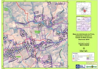 !
!
!
!
!!
!
!
!!
!
!
!
!
!
!
!
!
! !!
!
!
!
!!
!
!
!
!
!
!!
!!
!
!
!
!
!!
!
!
!
!
!!
!
!! !!
!!!
!
!
!!
!
!
!!
!
!!!!
!
!
!
!!
!
!!
!
!
!!
!!
!
!
!!!
!
!!!
!!
!!!!!
!!
!!
!!
!
!!!
!!
!!!
!
!!!
!
!
!!
!!!!!
!
!
!
!!
!
!
!
!
!!
!!
!
!!!!
!!!!!! !!!
!
!
!!
!
!
!
!
!
!
!!
!
!!
!
!!
!!
!!!
!
!!
!
!!! !!
!!!
!!!!
!
!
!!
!!
!!
!!!!
!!!
!
!
!
!!!!
!
!
!
!
!
!
! !
!
!!
! !
!
!
!
!
!
!
!
!
!
!
!
!
!
!
!
!
!
!
!
!
!
!
!
!
!
!
!
!
!
!
!
!
!
!
!
!
!
!
!
!
!
!
!
!
!
!
! !
!
! !
!
!
!
!
!
!
!
!
!
!
!
!
!
!
!
!
!
!
!
!
!
!
!
!
!
!
!
!
!
!
!
!
!
!
!
!
!
!
!
!
!
!
!
!
!
!
!
!
!
!
!
!
!
!
!
!
!
!
!
!
!
!
!
!
!
!
!
!
!
! !
!
!
!
!
! !
!
!
!
!
!
!
!
!
!
!
! !
!
!
!
!
!
!
!
!
!
!
!!
!
!
!
!
!
!
!
!
!
!
!
!!
!!
!
!
!
!
!!
!
!
!
!
!
!
!
!
!
!
!
!
!
!
!
!
!
!
!
!
!
!
!
! !
!
!
Ribeirão
Chim
bica
Rio das Mortes
RibeirãoSangradourozinho
Córrego do Coi
Rio Cumbuco
Ribeirão do Sapé
Cabeceira do Buritirana
Córrego
Verde
CórregoCorrente
CórregoFundo
CabeceiradaLagoa
Seca
Ribeirão
dos
Pe
rdidos
1
2
3
4
5
6
7
8
9
10
11
12
13
14
15
16
17
18
19
20
21
22
49
50
51 52
53
54
55
56
57
58
59
60
61
62
63
64
65
66
67
68
69
70
71
72
73 74
75 76 77
78
79
80
81
82
83
84
85
86 87
10
10
103
107
108
109
110
111
112
113
114115
116
117
120
121
122
123
124
125
126
127
128
129
130
131
132
133
134 135
136137
138
139
140
141
142
143
144
145
146
147
148
149
150
151
152 153
154
155
156
157
158
159
160
161
175
177
178
179 180 182
186
187
188
189 190
191 192
195
196 197
198
199
200
201 202
203 204
205
206
207
208
209
210
211
212
213
214
215216
217
218
219
220
221
222
223224
225226
227
228229
230231
232
233
234
235
236237
238
239
240
241
242
243
244
245
246
247
248
0
251
252
253
254
255
308
425 426
427
428
434
836
837 838
988
989
Poxoréu
Primavera
do Leste
Campo
Verde
54°W
54°W
54°10'W
54°10'W
54°20'W
54°20'W
54°30'W
54°30'W
15°S
15°S
15°10'S
15°10'S
15°20'S
15°20'S
15°30'S
15°30'S
Amazonas Pará
Rondônia
Tocantins
M
Mato
Grosso
Mato
Grosso do Sul
Goiás
2112
Brasilândia
SD 21 Z-B-V
2113
Cacimba
SD 21 Z-B-VI
2201
Dom Aquino
SD 21 Z-D-V
2202
Poxoréu
SD 21 Z-D-VI
2203
Batovi
SD 22 Y-C-IV
2158
Fazenda Luciana
SD 21 Z-D-III
Poxoréu
Paranatinga
Primavera
do Leste
Novo São
Joaquim
Dom
Aquino
Santo
Antônio do
Leste
General
Carneiro
Chapada dos
Guimarães
Campo Verde
Convenções
! Centroide Pivô
! Outorga - Captacao Superficial em barramento
! Outorga - Captacao Superficial
Pavimentadas
Não Pavimentadas
Planejadas
Curso d´água
Área urbana
Divisa de município
Área Pivô
Imóveis com Pivôs
Mapa de distribuição de Pivôs,
ambiental e imóveis no
Estado de Mato Grosso
P r a n c h a : 2 1 5 8P r a n c h a : 2 1 5 8
Fazenda Luciana
SD 21 Z-D-III
Elaboração: Eng. Agr. Gabriel D Mancilla
Data: Junho de 2020
Contato: gabriel.mancilla@gmail.com
μ0 20 40 60 8010
Km
Localização (sem escala)
Articulação das folhas
Exercício 2019Exercício 2019
 