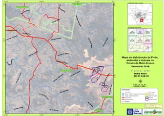 !
!
!
!
!
!
!
!
PEDRA PRETA
Rio
Jur
igão
Córrego Paga
Córrego Canoa
Córr
e go
Cangu
sso
Rio Juriguinho
CórregoMonogado
Córrego
da Mesa
CórregodoPedro
Córrego Grotão
Córrego Seco
Rio
Tadarimana
Córrego da Olaria
Córrego
Cam
baúva
CórregoCorgão
Córreg
o
Lajeadinho
Córrego do Goiano
Rio Lageadinho
Córrego Perdido
CórregodoPrata
Córrego Confusão
Có
rr
ego
Salva
ção
Córregoda
Graça
CórregodaAnta
Córrego Gar
rucha
855
856
869
871
963
Guiratinga
Alto Garças
Pedra Preta
Itiquira
Rondonópolis
54°W
54°W
54°10'W
54°10'W
54°20'W
54°20'W
54°30'W
54°30'W
16°30'S
16°30'S
16°40'S
16°40'S
16°50'S
16°50'S
17°S
17°S
Amazonas Pará
Rondônia
Tocantins
M
Mato
Grosso
Mato
Grosso do Sul
Goiás
2285
Anhumas
SE 21 X-B-V
2286
Pedra Preta
SE 21 X-B-VI
2287
Alto Garças
SE 22 V-A-IV
2325
Córrego Cachoeira
SE 21 X-D-II
2245
Rondonópolis
SE 21 X-B-II
2246
Juridoré
SE 21 X-B-III
2247
Guiratinga
SE 22 V-A-I
2326
Itiquira
SE 21 X-D-III
2327
Rio Itiquira
SE 22 V-C-I
Poxoréu
Guiratinga
Alto Garças
Dom Aquino
Pedra Preta
Itiquira
Rondonópolis
Convenções
! Centroide Pivô
! Outorga - Captacao Superficial em barramento
! Outorga - Captacao Superficial
Pavimentadas
Não Pavimentadas
Planejadas
Curso d´água
Área urbana
Divisa de município
Área Pivô
Imóveis com Pivôs
Mapa de distribuição de Pivôs,
ambiental e imóveis no
Estado de Mato Grosso
P r a n c h a : 2 2 8 6P r a n c h a : 2 2 8 6
Pedra Preta
SE 21 X-B-VI
Elaboração: Eng. Agr. Gabriel D Mancilla
Data: Junho de 2020
Contato: gabriel.mancilla@gmail.com
μ0 20 40 60 8010
Km
Localização (sem escala)
Articulação das folhas
Exercício 2019Exercício 2019
 