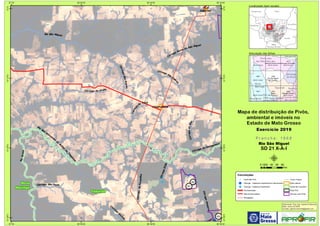 !
!
!
!
!!
!!!
!
!
!
VILA
SIMIONE
ITANHANGA
CórregodasAraras
Córreg
o
do Tuca
CórregodaForquilha
Córrego
G
rande
Córrego São Paulo
Rio São Miguel
CórregoDilão
Córrego do Urubu
Rio
São
Venceslau
ou
Ar
t
hur
ou
T
apaiúna
Córrego do Seringueiro
CórregoAmparo
Córrego Norte do São Miguel
RioArinos
CórregodoVau
Córrego das
Cobr
as
800
946
947
Tapurah
Nova
Maringá
56°30'W
56°30'W
56°40'W
56°40'W
56°50'W
56°50'W
57°W
57°W
12°S
12°S
12°10'S
12°10'S
12°20'S
12°20'S
12°30'S
12°30'S
Amazonas Pará
Rondônia
Tocantins
M
Mato
Grosso
Mato
Grosso do Sul
Goiás
1868
Rio São Miguel
SD 21 X-A-I
1867
SD 21 V-A-III
1813
Córrego da Parada
SC 21 Z-C-V
1812
Fazenda Peroba Verde
SC 21 Z-C-IV
1811
SC 21 Y-D-VI
1923
Ribeirão Divisão
SD 21 X-A-IV
1922
Alegre
SD 21 X-A-IV
1921
SD 21 V-A-VI
Tabaporã
Tapurah Sorriso
São
José
do Rio Claro
Porto dos
Gaúchos
Ipiranga
do Norte
Nova MutumBrasnorte
Lucas do
Rio Verde
Nova
Maringá
Convenções
! Centroide Pivô
! Outorga - Captacao Superficial em barramento
! Outorga - Captacao Superficial
Pavimentadas
Não Pavimentadas
Planejadas
Curso d´água
Área urbana
Divisa de município
Área Pivô
Imóveis com Pivôs
Mapa de distribuição de Pivôs,
ambiental e imóveis no
Estado de Mato Grosso
P r a n c h a : 1 8 6 8P r a n c h a : 1 8 6 8
Rio São Miguel
SD 21 X-A-I
Elaboração: Eng. Agr. Gabriel D Mancilla
Data: Junho de 2020
Contato: gabriel.mancilla@gmail.com
μ0 20 40 60 8010
Km
Localização (sem escala)
Articulação das folhas
Exercício 2019Exercício 2019
 