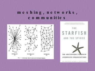 meshing, networks, communities 
