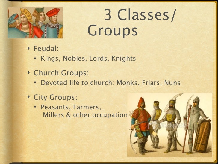 Canterbury Tales Social Classes Chart