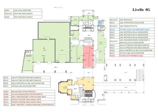 0G-10
0G-09
OG-08
OG-11
OG-07
0G-12
WC
0G-02
0G-01
OG-04
0G-26
0G-27
0G-28
0G-25
0G-24
0G-13
0G-14
0G-15
0G-16
0G-17
0G-18
0G-19
0G-200G-210G-22
0G-23
WC-H
WC-D
WC-U
WC
111,00
111,00
111,70
111,00
108,30
110,65
110,70110,70
111,70
111,00
111,20
106,50
EDIF. G-H - Q. 111,70
Geom. G. C ar andente
Geom. G. C ar andenteG e om . G . Ca r a nde nte
G e om . G . Ca r a nde nte
Geom. G. C ar andente
Geom. G. C ar andente
Geom. G. C ar andente
Geom. G. C ar andente
Geom. G. C ar andente
G e om . G . Ca r a nde nte
Geom. G. C ar andente
Geom. G. C ar andente
Geom. G. C ar andente
Geom. G. C ar andente
Geom. G. C ar andenteGeom. G. C ar andente
Geom. G. C ar andente
Geom. G. C ar andenteGeom. G. C ar andente
G e om . G . Ca r a nde nteG e om . G . Ca r a nde nteGeom. G. C ar andente
Geom. G. C ar andente
Geom. G. C ar andente
Geom. G. C ar andente
Geom. G. C ar andente
Geom. G. C ar andente
G e om . G . Ca r a nde nte
Geom. G. C ar andente Geom. G. C ar andente Geom. G. C ar andente Geom. G. C ar andente Geom. G. C ar andente Geom. G. C ar andente
Geom. G. C ar andente
Geom. G. C ar andente Geom. G. C ar andente
Geom. G. C ar andenteGeom. G. C ar andente
Geom. G. C ar andente
Geom. G. C ar andente Geom. G. C ar andente
Geom. G. C ar andente Geom. G. C ar andente
Geom. G. C ar andente Geom. G. C ar andente
Geom. G. C ar andente
G e om . G . Ca r a nde nte
Geom. G. C ar andente
G e om . G . Ca r a nde nteG e om . G . Ca r a nde nte Geom. G. C ar andenteGeom. G. C ar andente
Geom. G. C ar andente
Geom. G. C ar andente
Geom. G. C ar andente
Geom. G. C ar andente Geom. G. C ar andente Geom. G. C ar andente
Geom. G. C ar andente
Geom. G. C ar andente Geom. G. C ar andente
Geom. G. C ar andente
Geom. G. C ar andente
Geom. G. C ar andente
Geom. G. C ar andente
Geom. G. C ar andenteGeom. G. C ar andente
Geom. G. C ar andenteGeom. G. C ar andente
Geom. G. C ar andente
Geom. G. C ar andente Geom. G. C ar andenteGeom. G. C ar andente
Geom. G. C ar andenteGeom. G. C ar andente
Geom. G. C ar andenteGeom. G. C ar andenteGeom. G. C ar andenteGeom. G. C ar andente
Geom. G. C ar andenteGeom. G. C ar andente
Geom. G. C ar andente
Geom. G. C ar andente
Geom. G. C ar andente
Geom. G. C ar andenteGeom. G. C ar andenteGeom. G. C ar andente
Geom. G. C ar andenteGeom. G. C ar andenteGeom. G. C ar andente
Geom. G. C ar andente
Geom. G. C ar andente Geom. G. C ar andente
Geom. G. C ar andenteGeom. G. C ar andente
Geom. G. C ar andenteGeom. G. C ar andenteGeom. G. C ar andenteGeom. G. C ar andente
Geom. G. C ar andente
Livello 0G
0G22
0G23
0G21 0G20
0G24
0G25
0G26
0G27
OG-11
OG-12
0G01
0G02/03
0G04
0G01 LAB. ACCELERATORE
0G02/03 OFFICINA MECCANICA
0G04 OFFICINA MECCANICA
0G24 SALA ATTREZZATURE MECCANICHE
0G25 SALA ATTREZZATURE MECCANICHE
0G26 SALA CONTROLLO LAB. ACCELERATORE
0G27 UFFICIO LAB. ACCELERATORE
0G07 MAGAZZINO DIPARTIMENTO
0G08 UFFICIO MAGAZZINO DIPARTIMENTO
0G09 SERV. PREVENZIONE E PROTEZIONE INFN
0G10 PROGETTAZIONE MECCANICA INFN
0G11 PROGETTAZIONE MECCANICA INFN
0G12 SERV. IMPIANTI E MANUTENZIONE DIPARTIMENTO
0G13/14 LAB. BIOFISICA
0G15 LAB. ASTROFISICA NUCLEARE
0G16/17 LAB. RADIOATTIVITA’
0G18 STUDIO (1p) R. DE ASMUNDIS (infn)
0G19 LAB. BIOFISICA DELLE RADIAZIONI
0G20 LAB. BIOFISICA DELLE RADIAZIONI
0G21 LAB. BIOFISICA DELLE RADIAZIONI
0G22/23
LAB. RADIAZIONI NON IONIZZANTI E
BIOFISICA DELLE RADIAZIONI
0G24 SALA ATTREZZATURE MECCANICHE
0G25 SALA ATTREZZATURE MECCANICHE
0G26 SALA CONTROLLO LAB. ACCELERATORE
0G27 UFFICIO LAB. ACCELERATORE
0G28 STUDIO DOTTORANDI (18p)
 