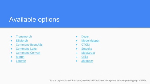 Mapping in Java Options | PPT