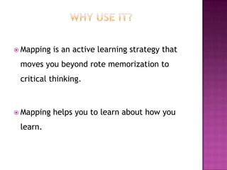 Mapping used in note-taking | PPTX