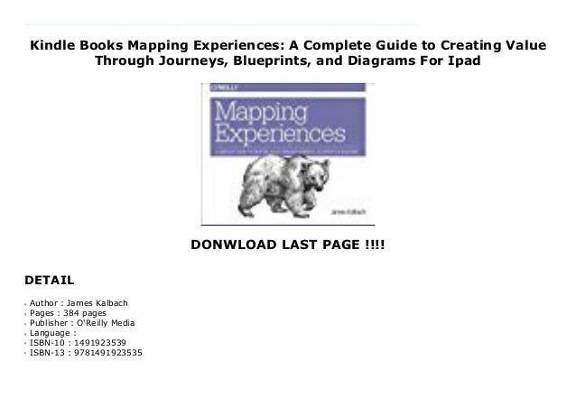 Kindle Books Mapping Experiences A Complete Guide To