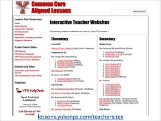 lessons.yukonps.com/teachersites
 
