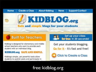 free: kidblog.org
 