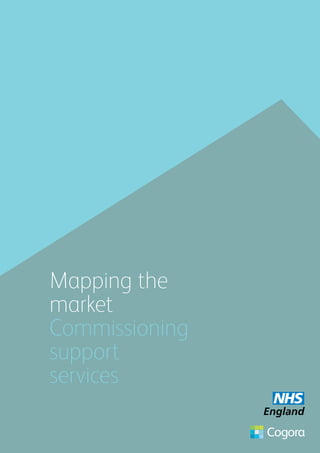 Mapping the
market
Commissioning
support
services

 