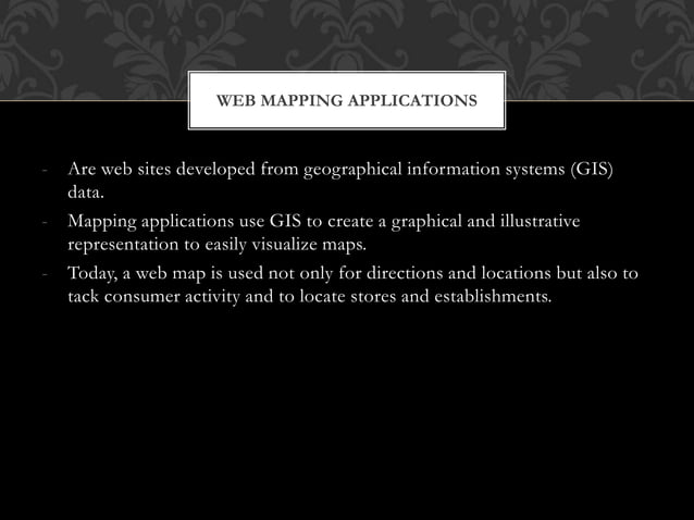 Mapping applications | PPT