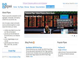 https://pipes.yahoo.com/pipes/
 