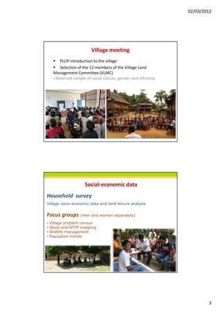 02/03/2012




                          Village meeting
         PLUP introduction to the village
         Selection of t...