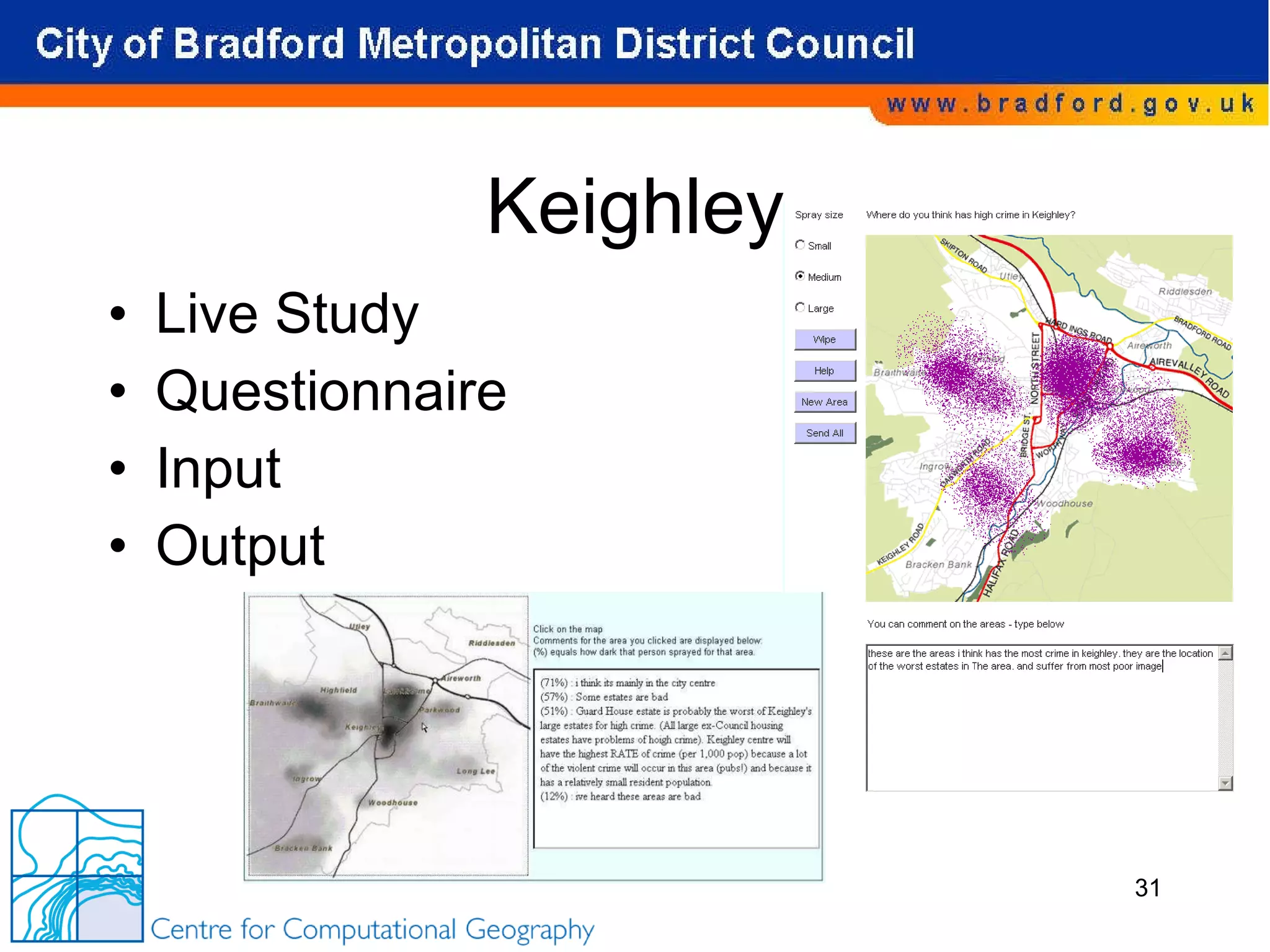 Keighley Live Study  Questionnaire Input Output 