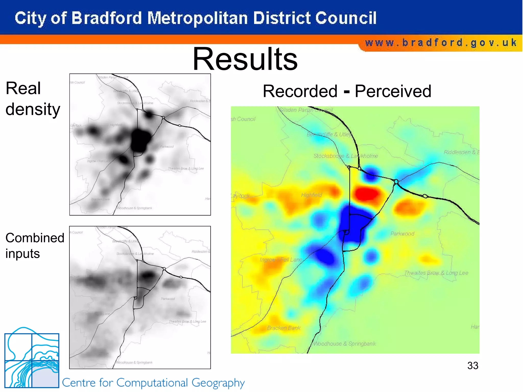 Results Real  density Combined inputs Recorded  -  Perceived 