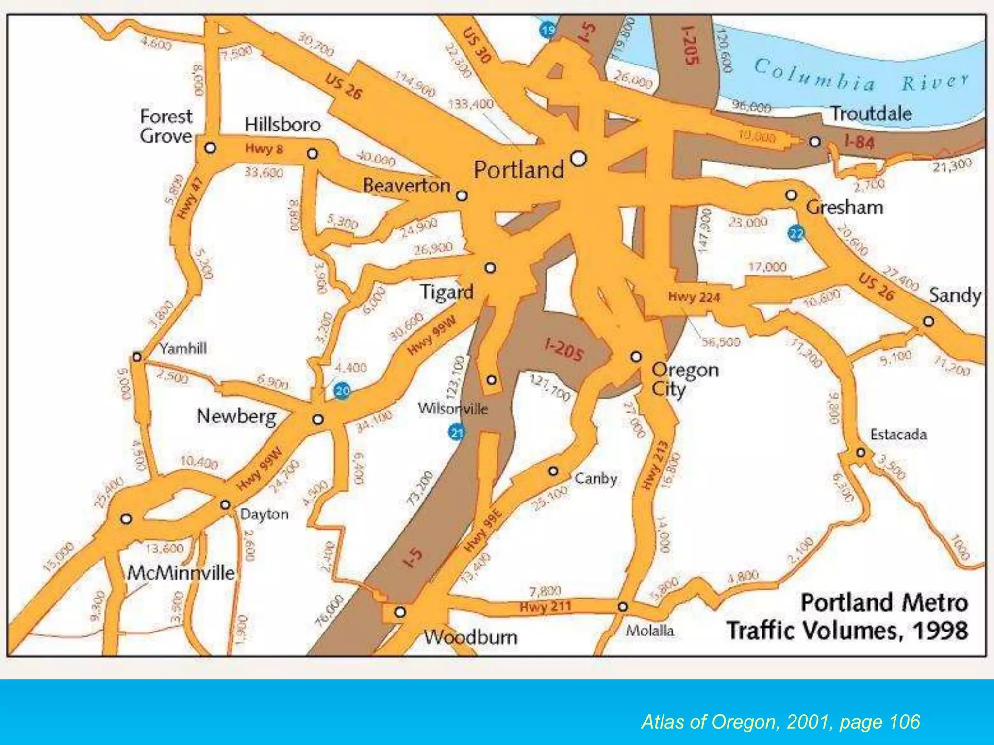 Atlas of Oregon, 2001, page 106
 