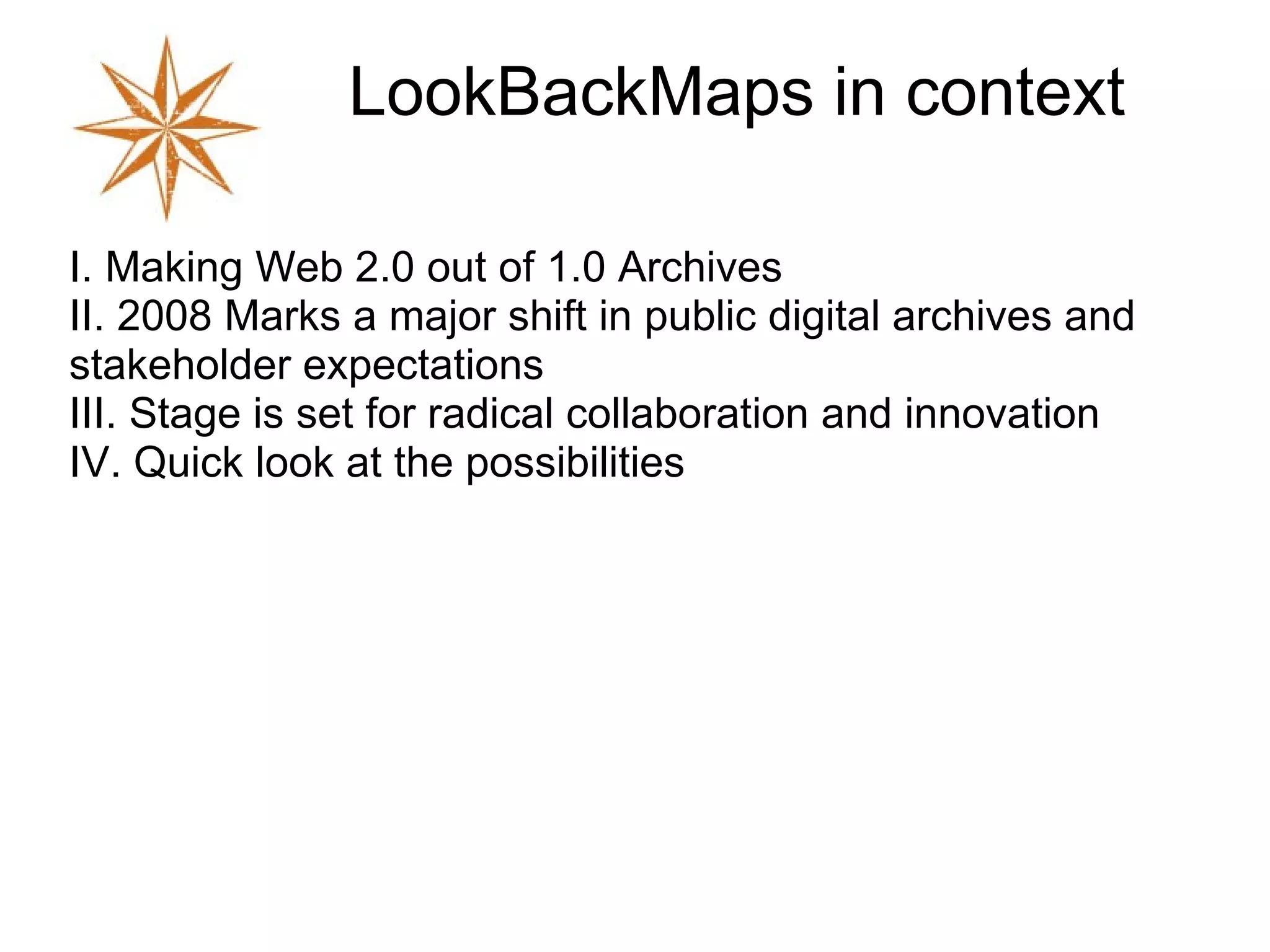 PhillyHistory.org www.phillyhistory.org Putting all the pieces together:  archives search multiple sources geotags. Yet we are still stuck with SILO COLLECTIONS. 