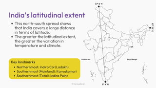 Mapping India’s Coordinates – Latitude & Longitude Explained | PDF